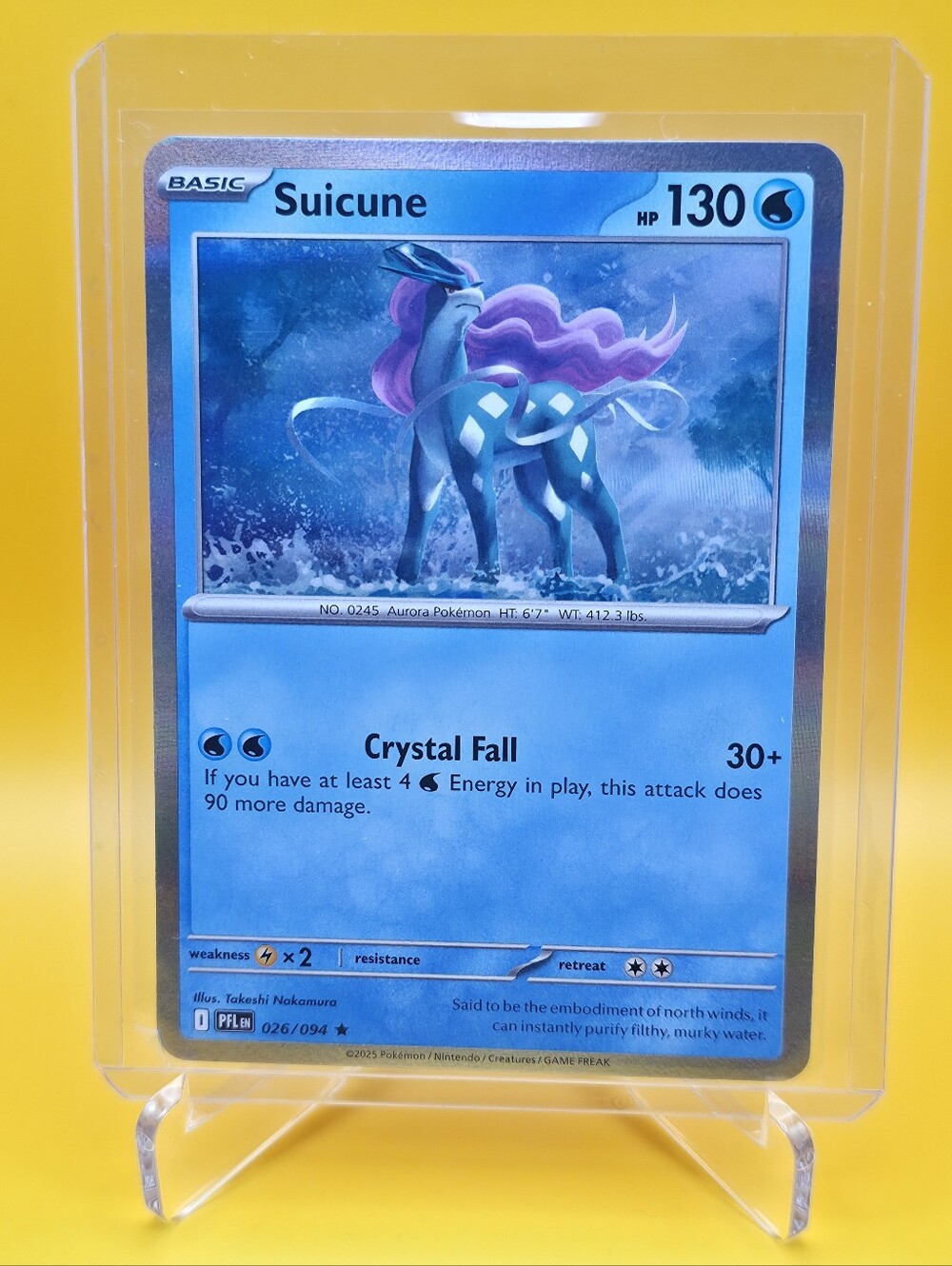 Pokémon TCG - Suicune - Phantasmal Flames - Reverse Holo - 026/094